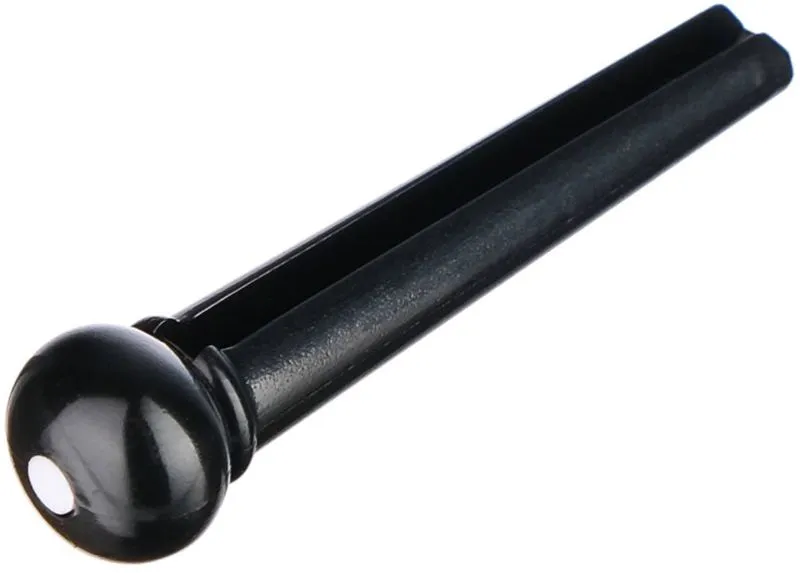 Alice A021BK/2PVC Фиксатор струн черный с белой точкой 2 мм.