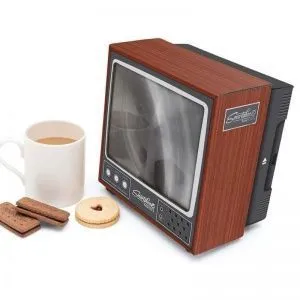 Экранный увеличитель для смартфона. Ретро телевизор. Размеры 90 х 80 х 70 мм.