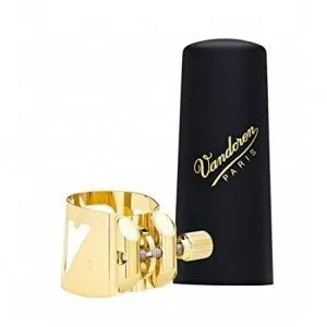 Vandoren LC06P Optimum Лигатура и колпачок для саксофона сопрано, позолоченная.
