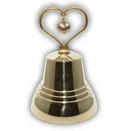 Колокольчик Валдайский KVP6S №6, d71 Ручка сердце.