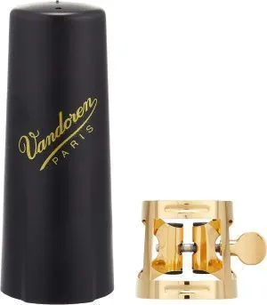 Vandoren LC57DP M/O Лигатура для саксофона-альт металлическая, позолоченная.