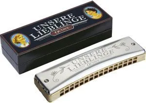 Hohner Unsere Lieblinge 6195/32 C Губная Гармошка октавная.