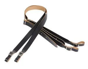 Levy's M18-BLK Folk Series Комплект ремней для аккордеона, кожаные, черные.