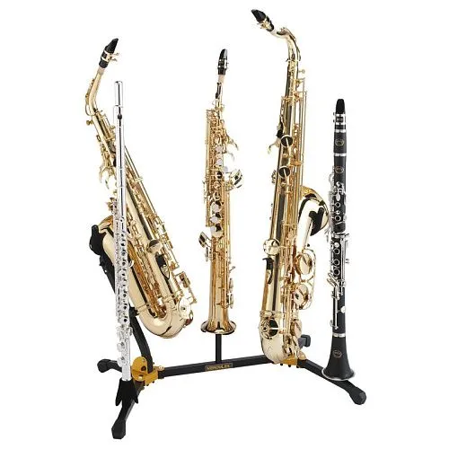 Hercules DS538B Стойка для альт/тенор саксофона со штифтом кларнет/флейта.