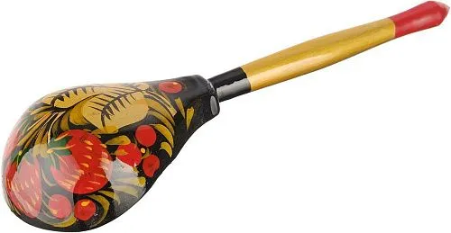 "Хохлома" LHL6401 Ложка деревянная полубаская, роспись хохломская традиционная.