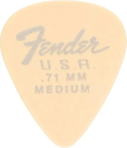 Fender 351 Dura-Tone .71 12 PK Olympic White Медиатор.