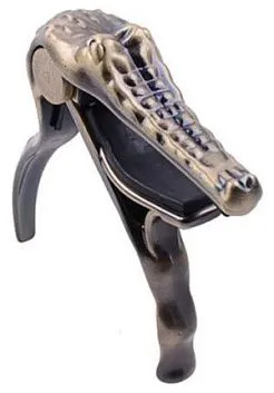 Alice A007G/BR Каподастр для акустической гитары, крокодил.