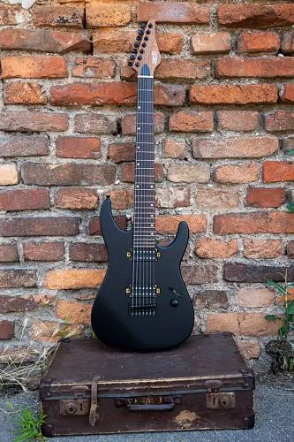 JET JS-507 BK Электрогитара 7-ми струнная, Superstrat.