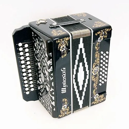 «Шуйская гармонь» S32XL-A-Black Гармонь "Шуйская" 25х25-III-2, черная.