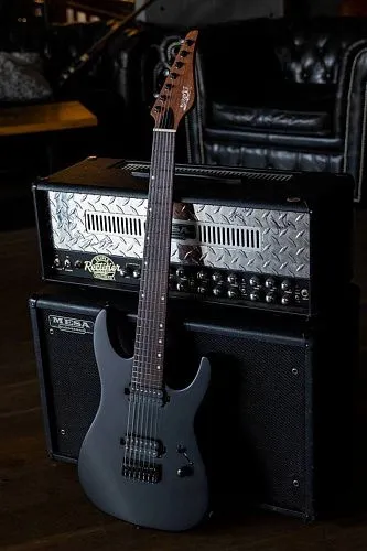 JET JS-507 BK Электрогитара 7-ми струнная, Superstrat.